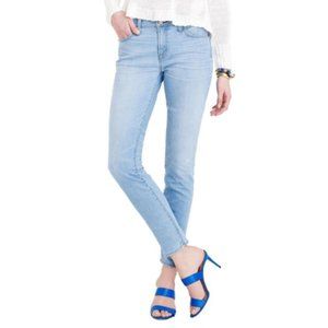 J. Crew 9" Light Wash Toothpick Jeans